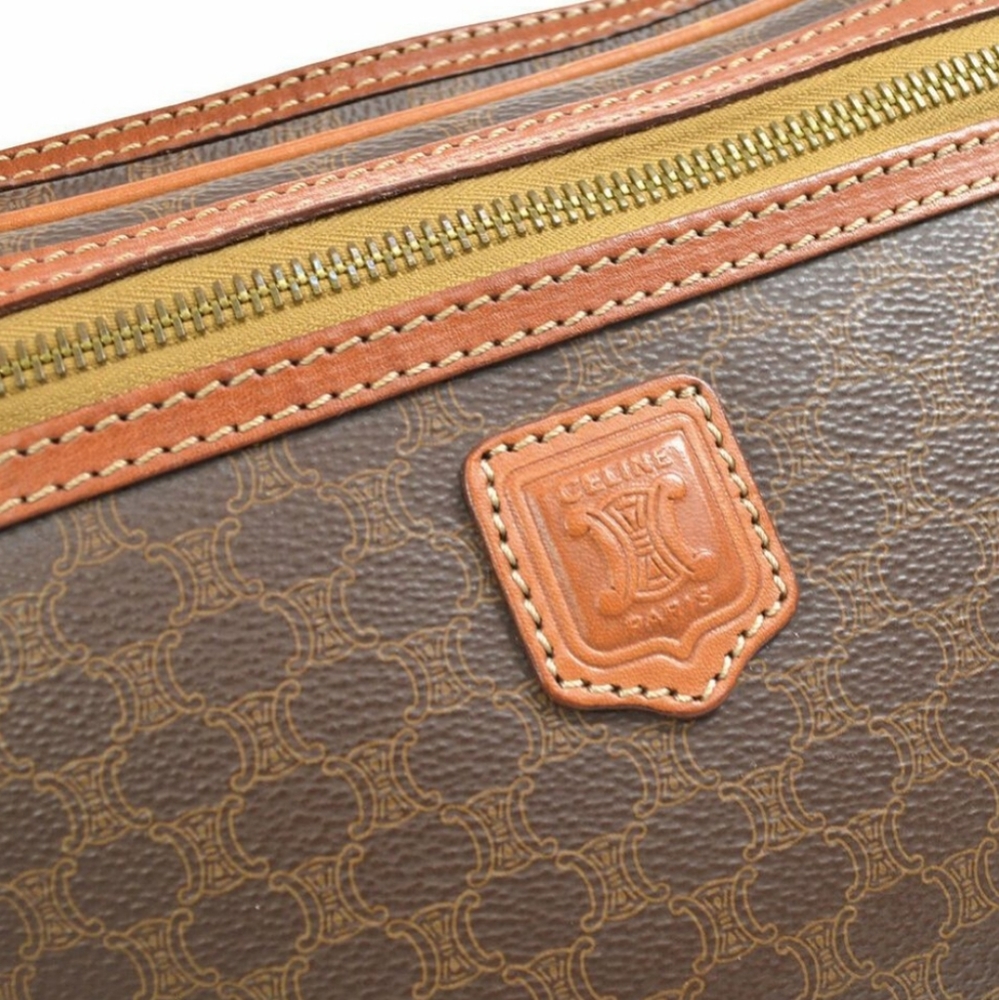 Celine Macadam Pattern Clutch In Brown - image 4